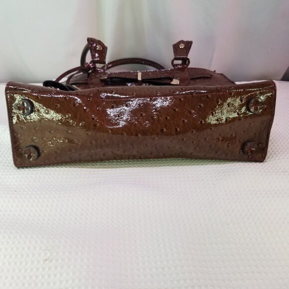 Liz Claiborne Faux Ostrich Handbag - Picture 2 of 6